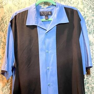 NAT NAST Gorgeous EUC Retro 100% Silk Bowling Shirt. BUNDLE!!